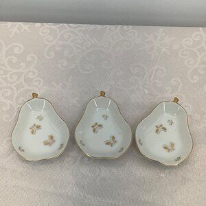Ardalt Pear Shaped Porcelain Trinket MCM  #6318 Set/3